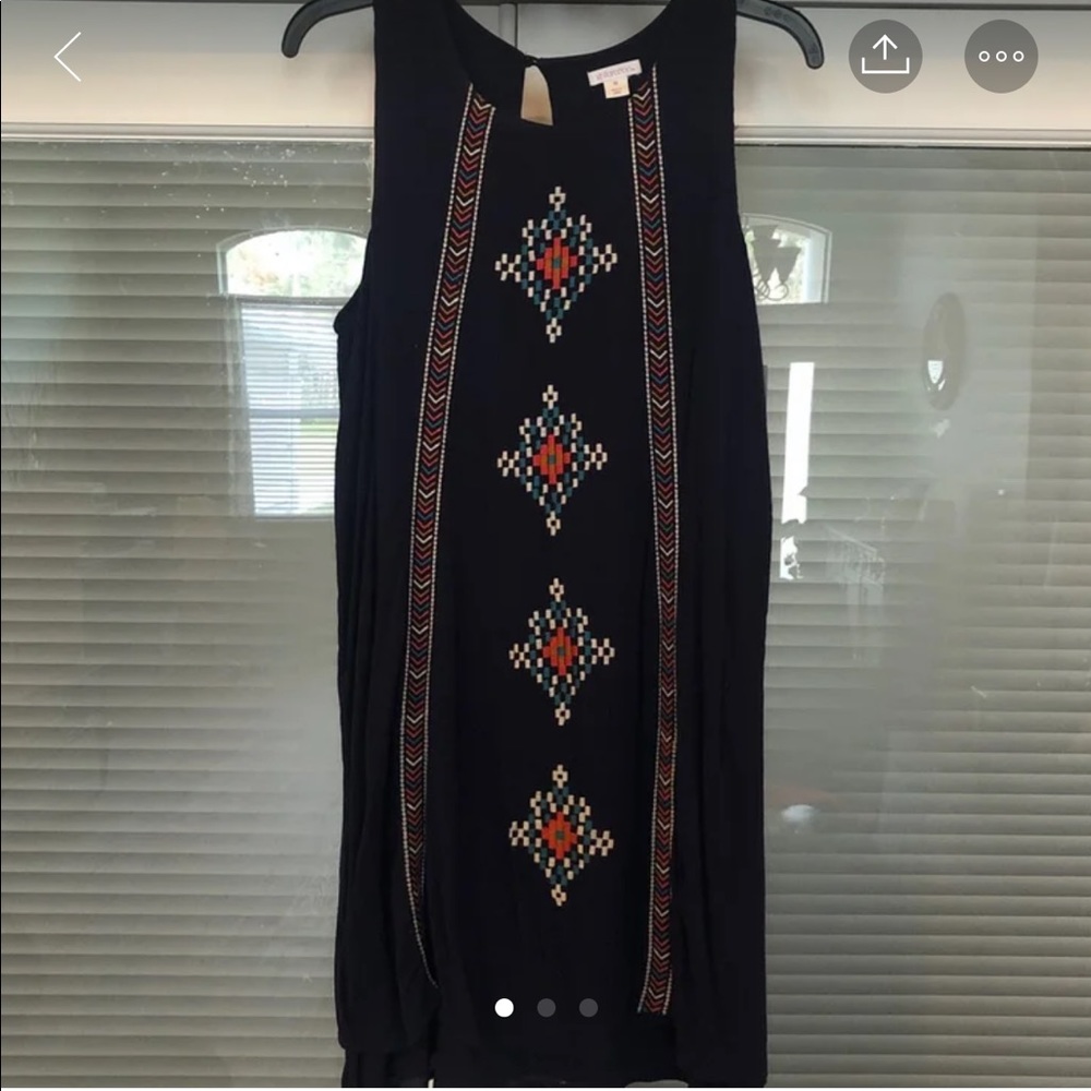 Western print dress